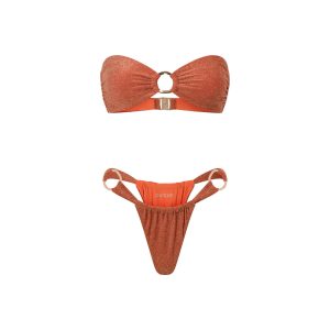 DENVER BIKINI BOTTOM ORANGE SHIMMER