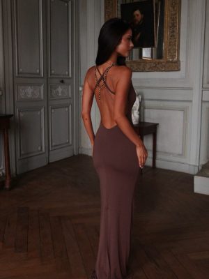 GYPSY MAXI DRESS CHOCOLATE