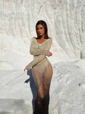 DIXIE MAXI DRESS GREEN OMBRE