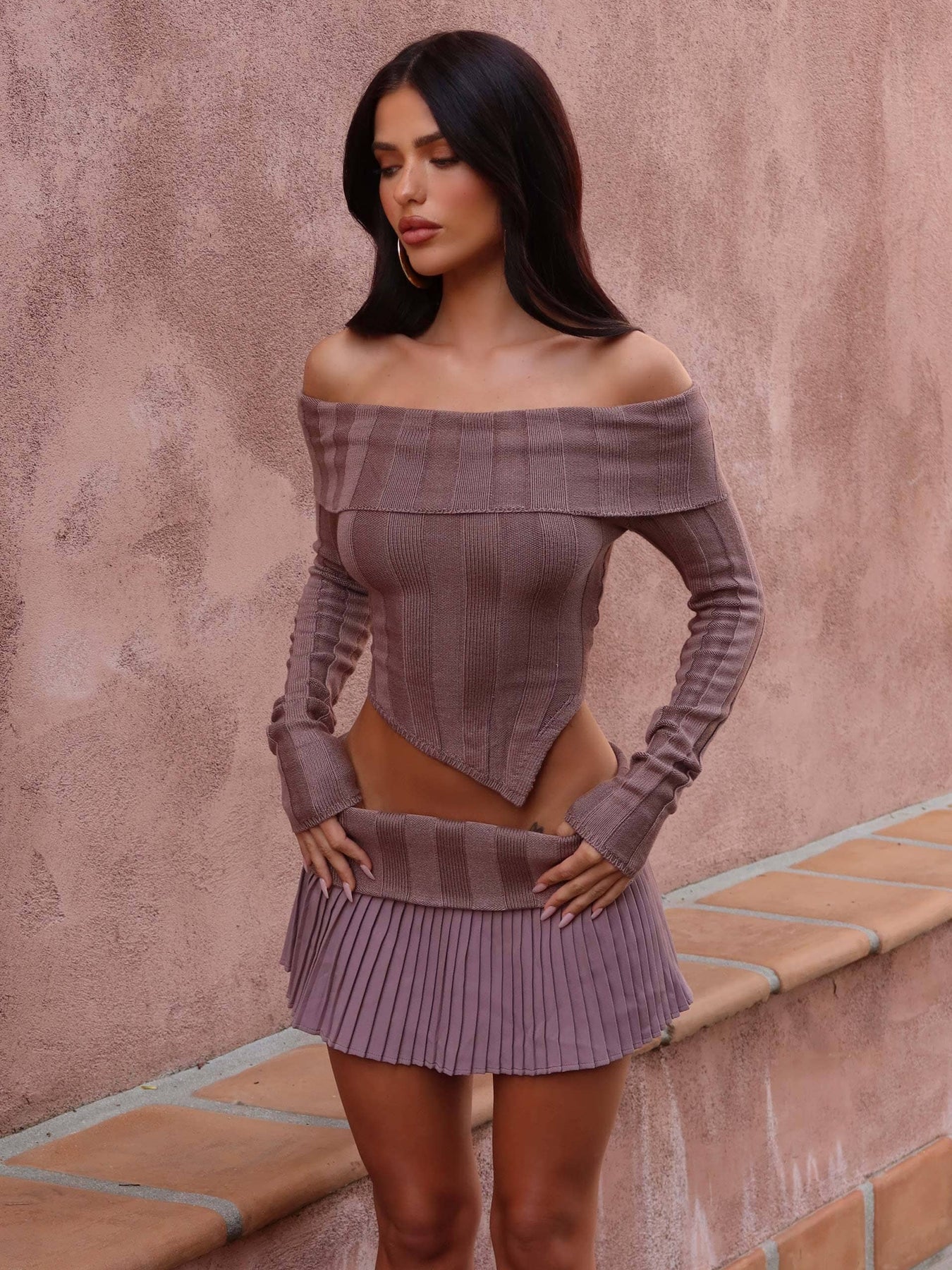 LUCI-TOP-_-LUCI-MINI-SKIRT-TAUPE4_1350x1800-2