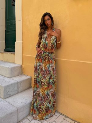 MIRARI MAXI DRESS VIPER