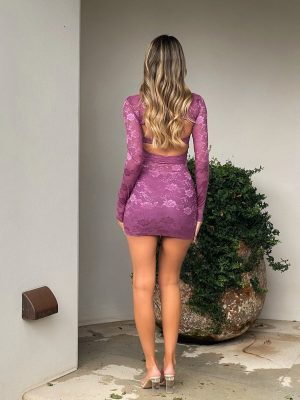 MORGANA MINI DRESS PURPLE