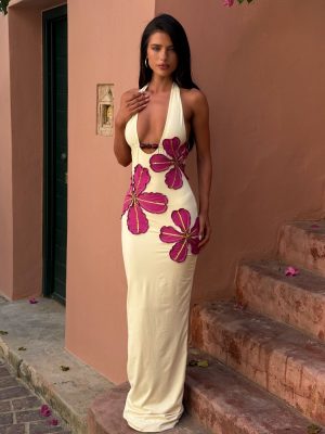 SIYA MAXI DRESS BUTTER CREAM