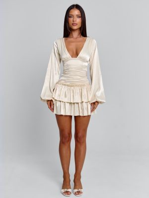 KARMIN MINI DRESS IVORY